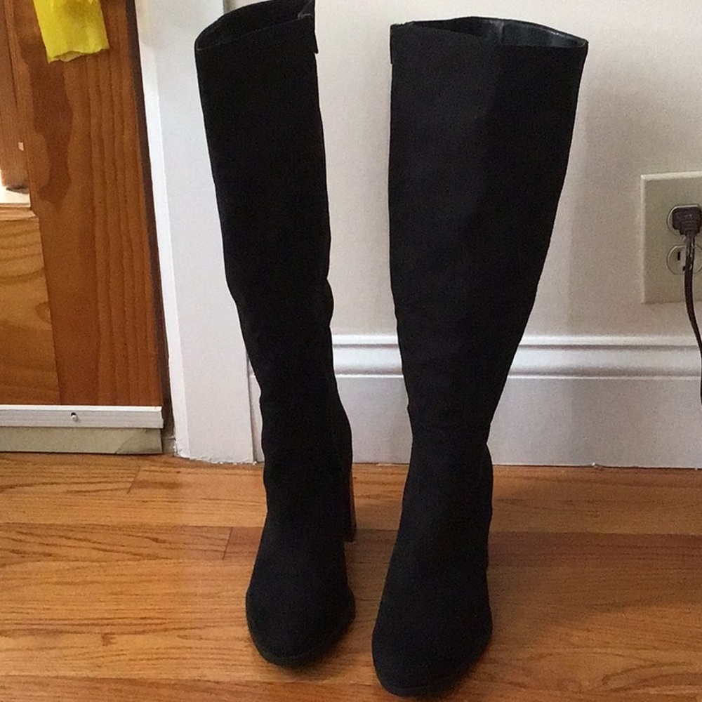 A New Day faux suede knee high boots